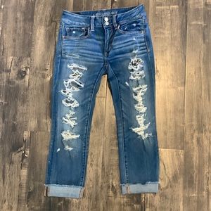 American Eagle cropped jeans